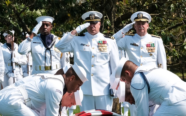 Cmdr. James Mills, USNR, Funeral, Arlington National Cemetery, June 21, 2019