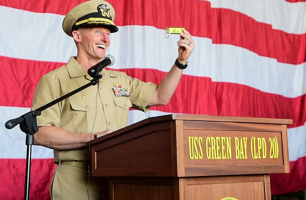 USS Green Bay (LPD 20) Change of Command