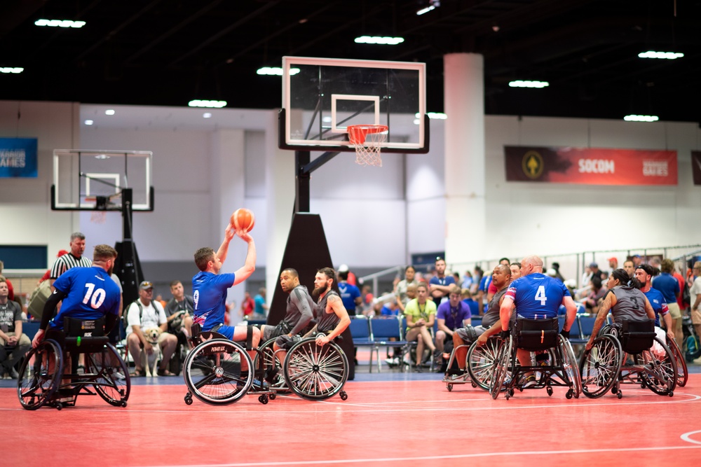 2019 DoD Warrior Games Wheelchair Basketball Preliminaries