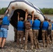 Mongolian Army soldiers conduct riverine training