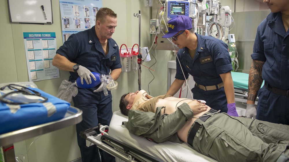 USNS Comfort Conducts Casuality Recovery Drill