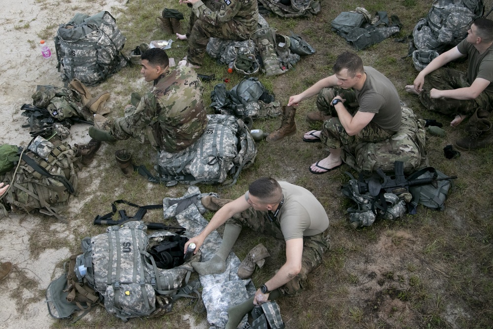 Soldiers on break during 2019 ARBWC