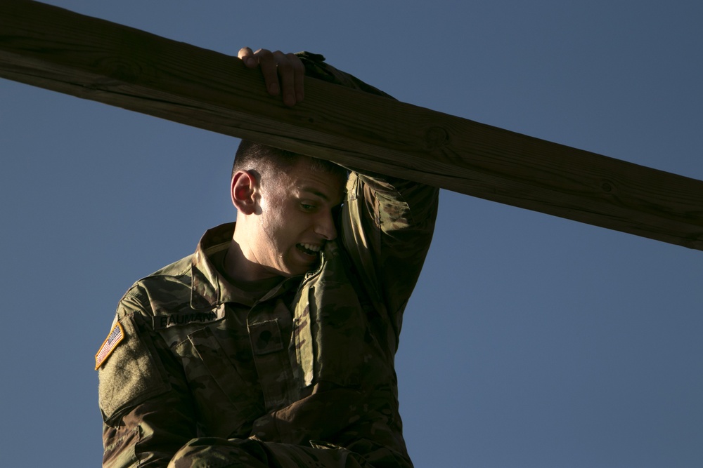 Soldiers navigate obstacle course during 2019 ARBWC