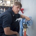 Fresh Water Wash Down Aboard USS Chancellorsville