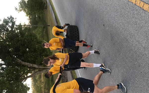 NMCB-133 Det Guam's squad level fitness competition