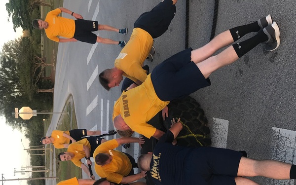 NMCB-133 Det Guam's squad level fitness competition