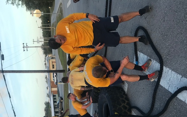 NMCB-133 Det Guam's squad level fitness competition