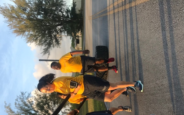 NMCB-133 Det Guam's squad level fitness competition