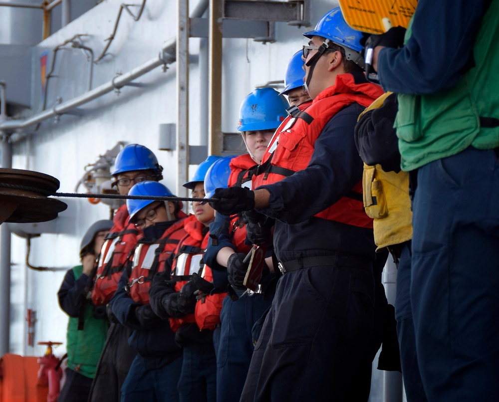 USS WASP (LHD 1) OPERATIONS AT SEA