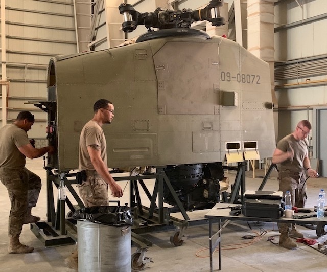 Chinook Helicopter Maintenance