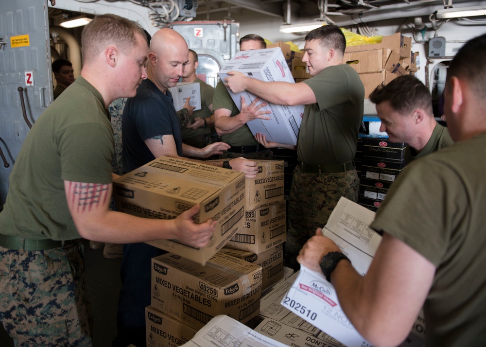 USS WASP (LHD 1) OPERATIONS AT SEA