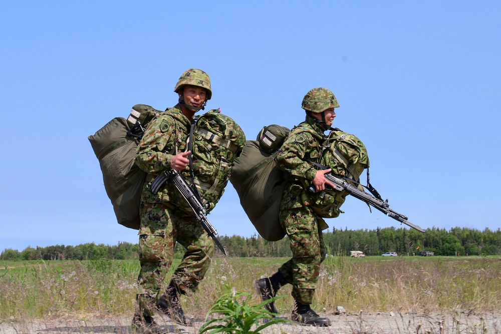 Dobbins, partner units drop Japanese paratroopers for Red Flag Alaska