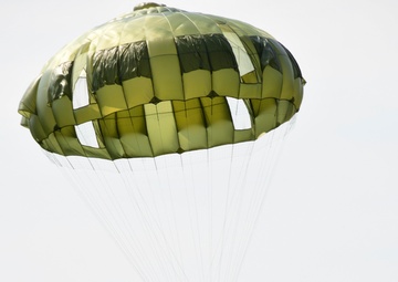 Dobbins, partner units drop Japanese paratroopers for Red Flag Alaska