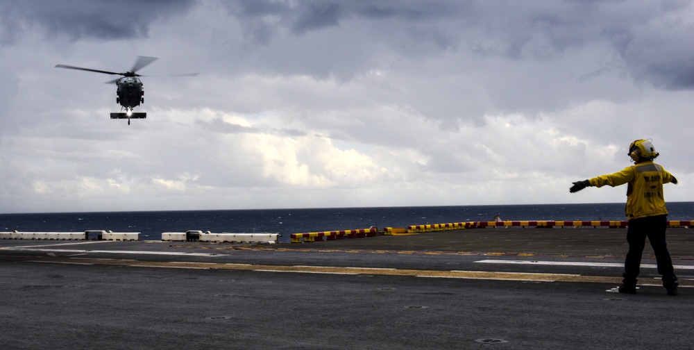 USS WASP (LHD 1) OPERATIONS AT SEA