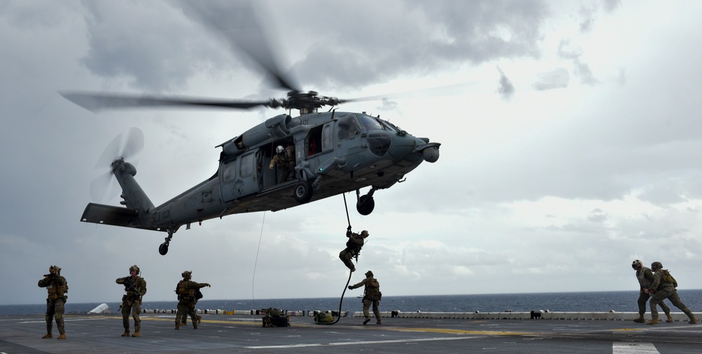 USS WASP (LHD 1) OPERATIONS AT SEA