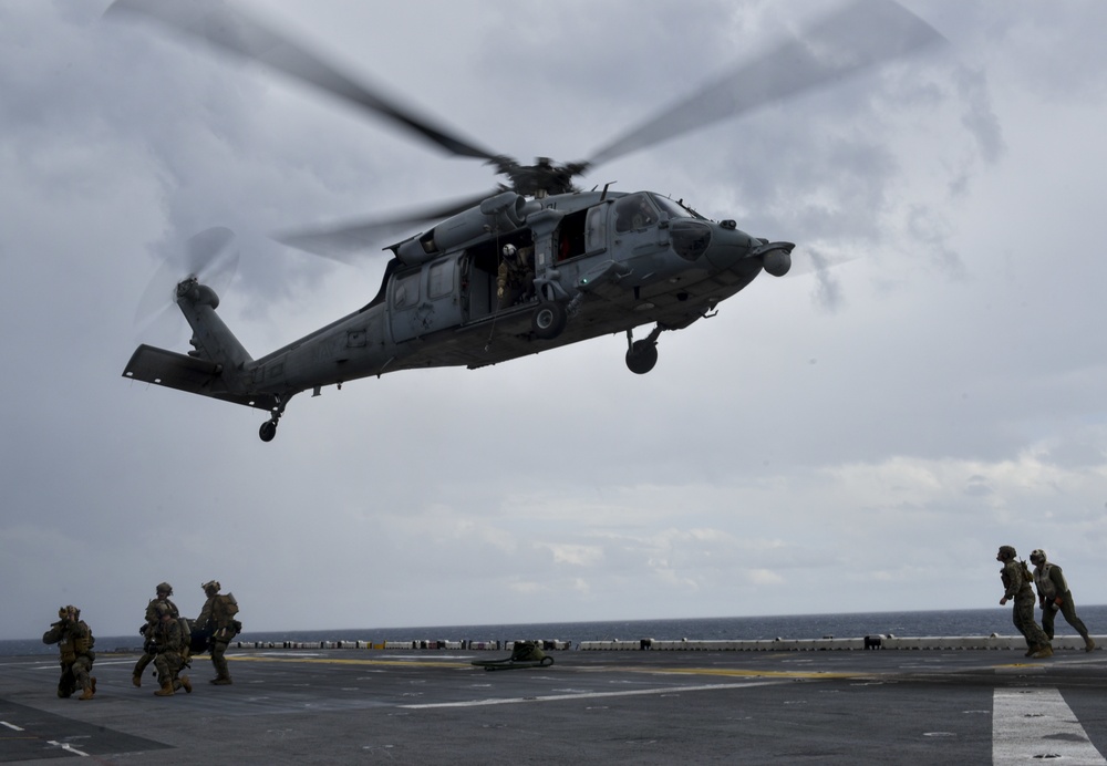 USS WASP (LHD 1) OPERATIONS AT SEA