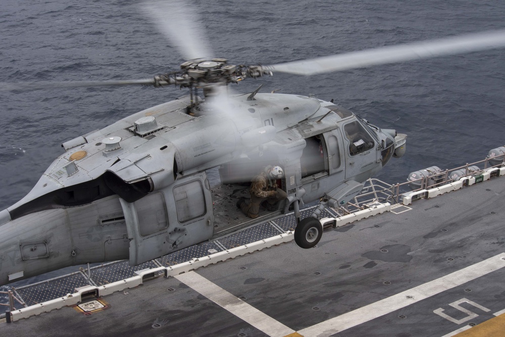 USS WASP (LHD 1) OPERATIONS AT SEA