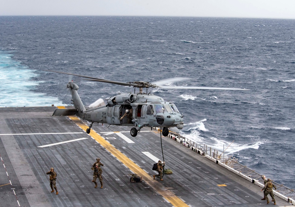 USS WASP (LHD 1) OPERATIONS AT SEA