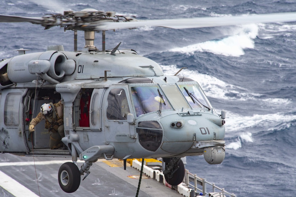 USS WASP (LHD 1) OPERATIONS AT SEA