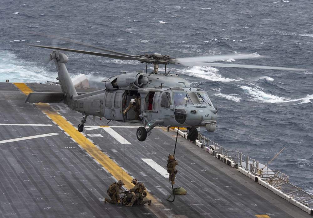 USS WASP (LHD 1) OPERATIONS AT SEA