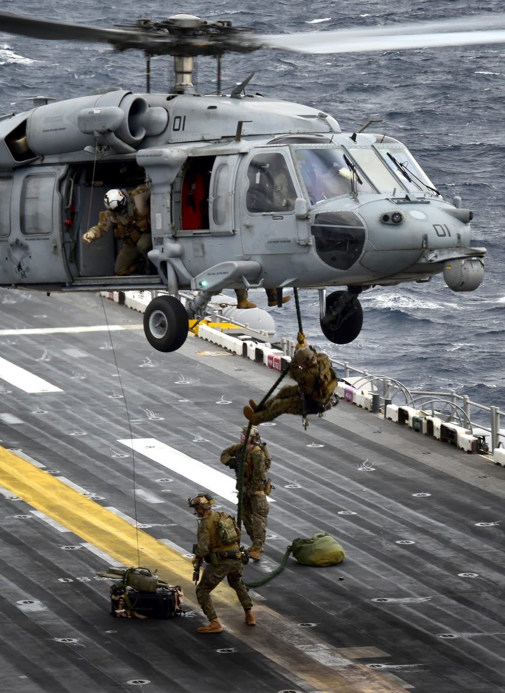 USS WASP (LHD 1) OPERATIONS AT SEA