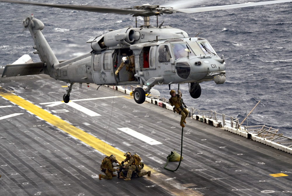 USS WASP (LHD 1) OPERATIONS AT SEA