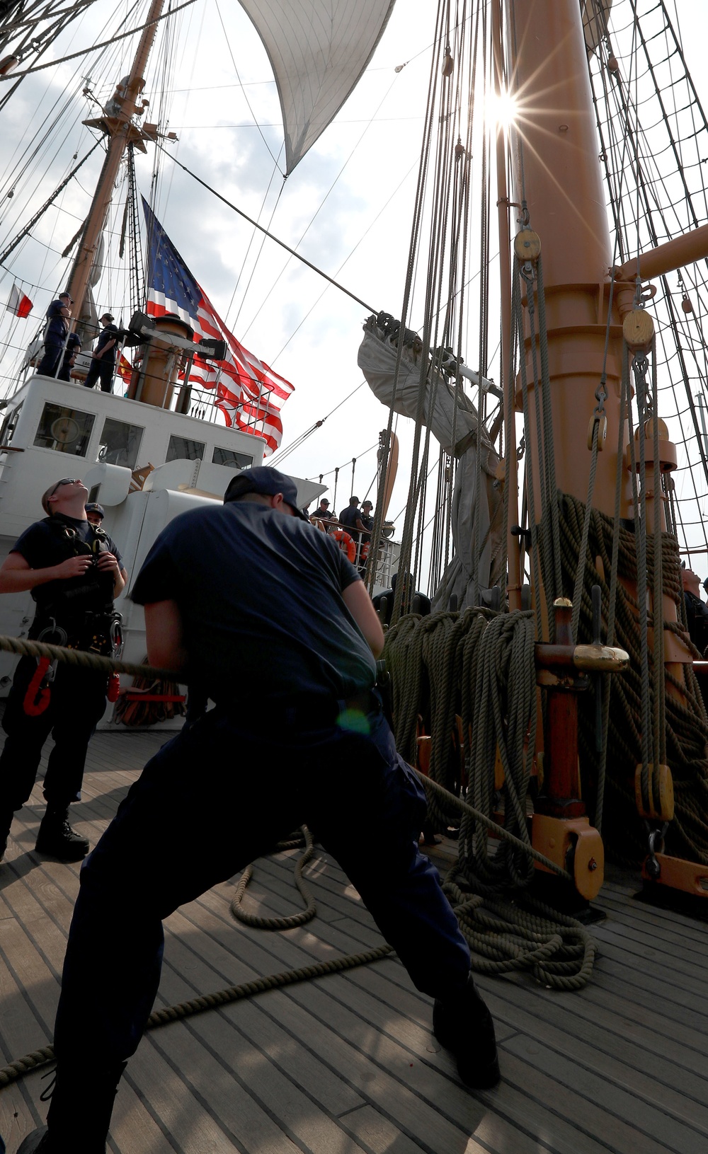 CGC Eagle departs the Netherlands