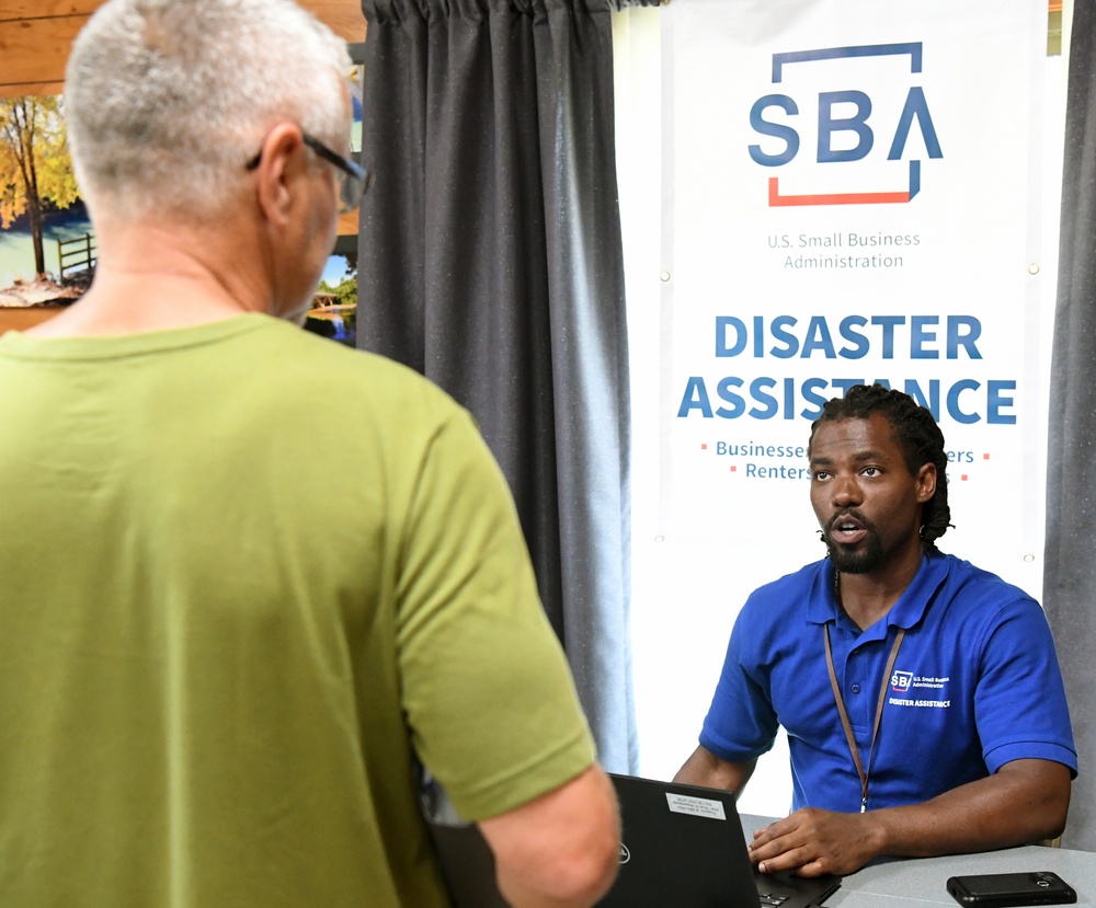 Local Residents Visit Disaster Recovery Center