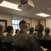MATSG-22 Commanding Officer Colonel Bret Ritterby speaks to a 22-U class