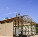 Military engineers build a pole barn