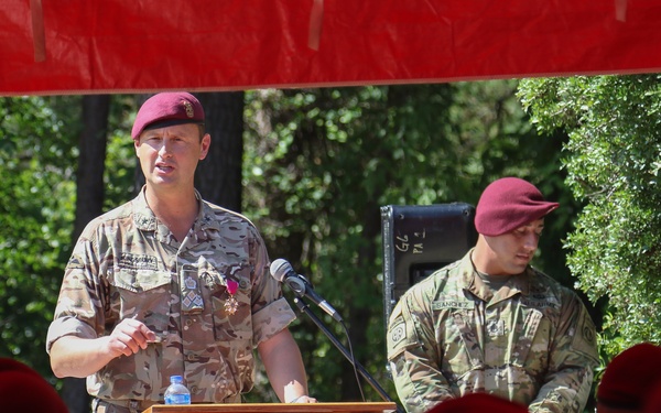 All American Division honors British Brig. Oliver Kingsbury and welcomes Brig. Nathan Sempala-Ntege as the new deputy for plans