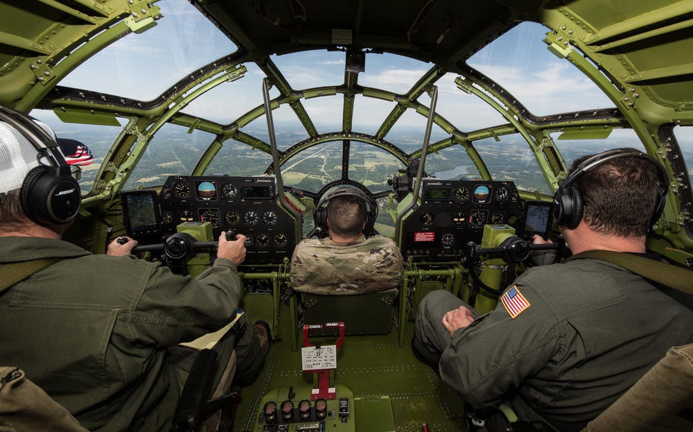 B-29 &quot;Doc&quot; on its way to Whiteman AFB