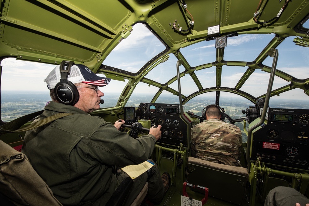 B-29 on its way to Whiteman AFB