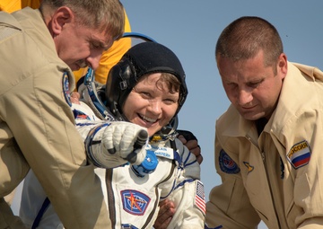 Army Astronaut returns from ISS