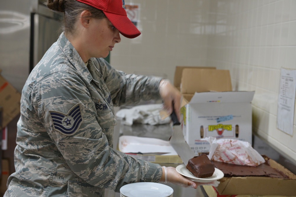 210th RED HORSE services serves up tasty food
