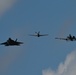 A-10, F-22 and P-51 perform heritage flight during Wings over Whiteman Air Show 2019
