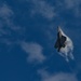 Into the cloud: F-22 performs air show maneuvers