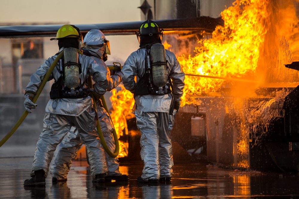 MCAS Yuma ARFF Marines Conduct Live-Burn Training