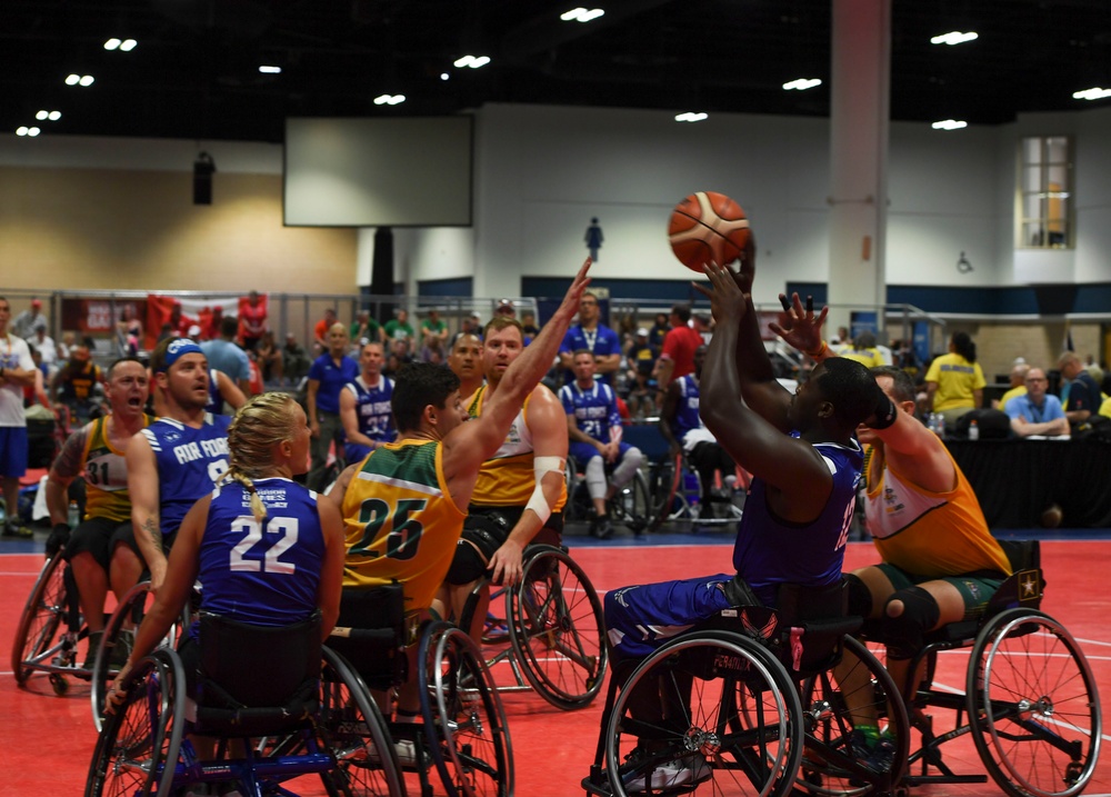 Warriors Compete in Wheelchair Basketball Preliminaries