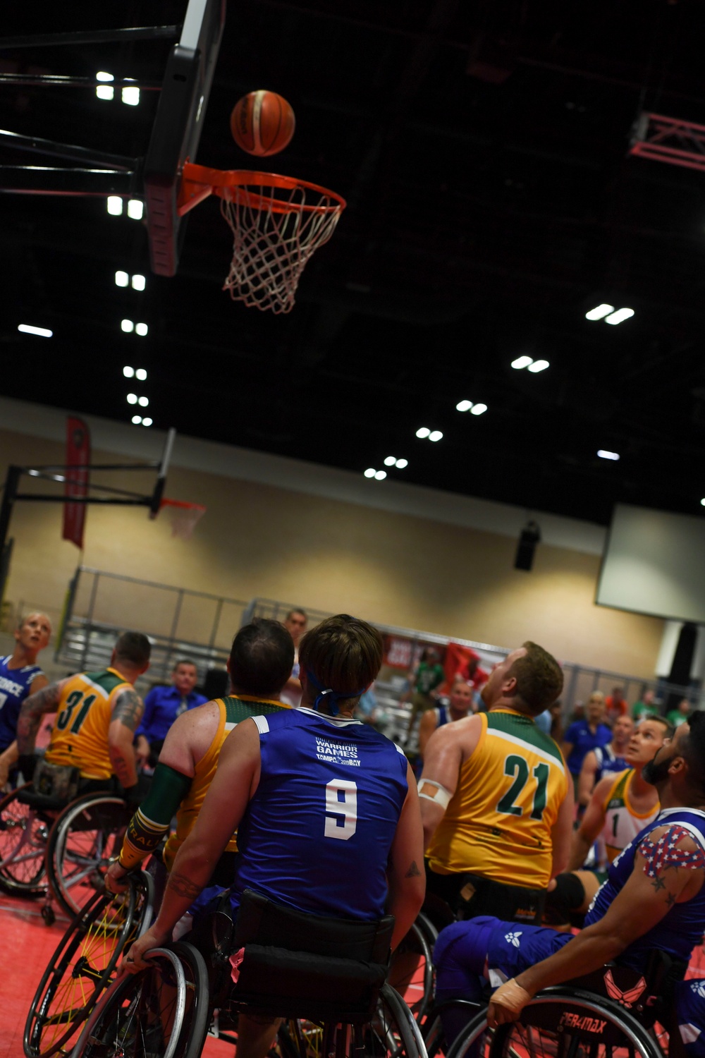 Warriors Compete in Wheelchair Basketball Preliminaries