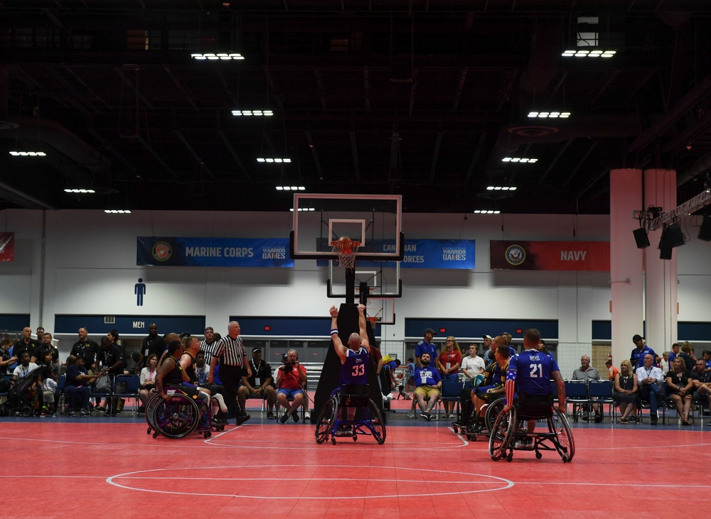 Warriors Compete in Wheelchair Basketball Preliminaries