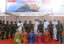 USS Patriot arrives in Jakarta, Indonesia