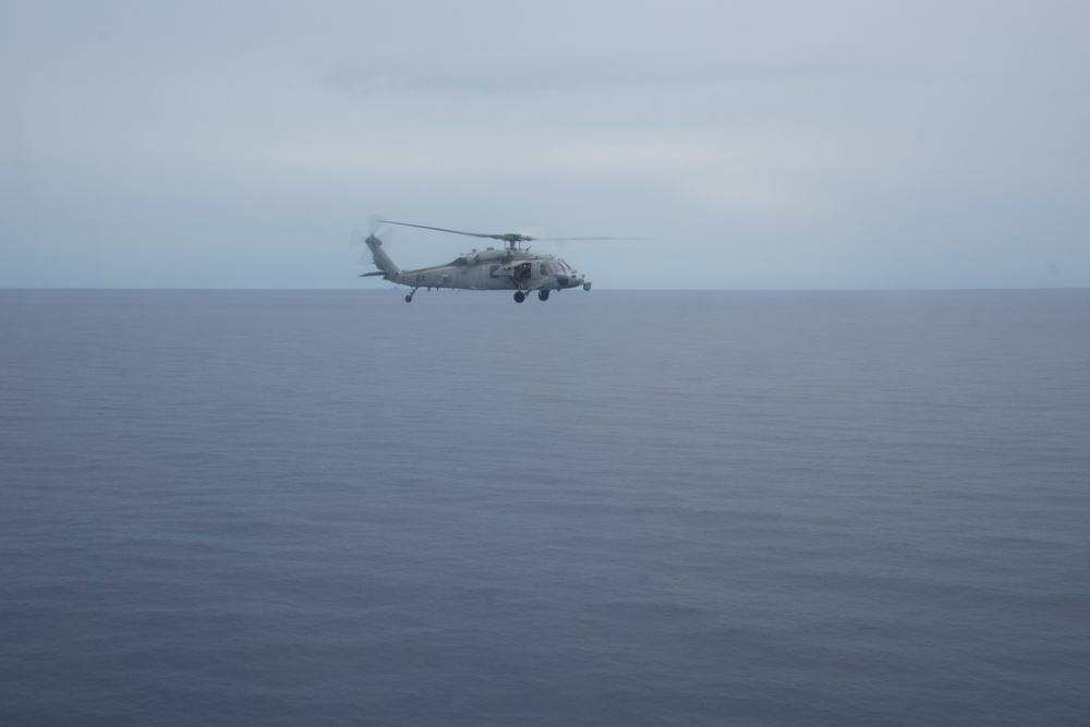 Commander Task Force 70 Conducts Helicopter Visit, Board, Search and Seizure Drills