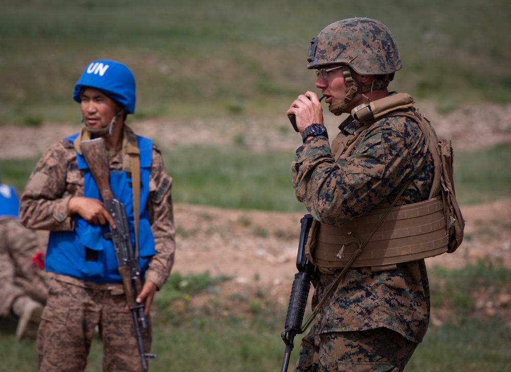 Mongolian, U.S. service members conduct final training for company training event