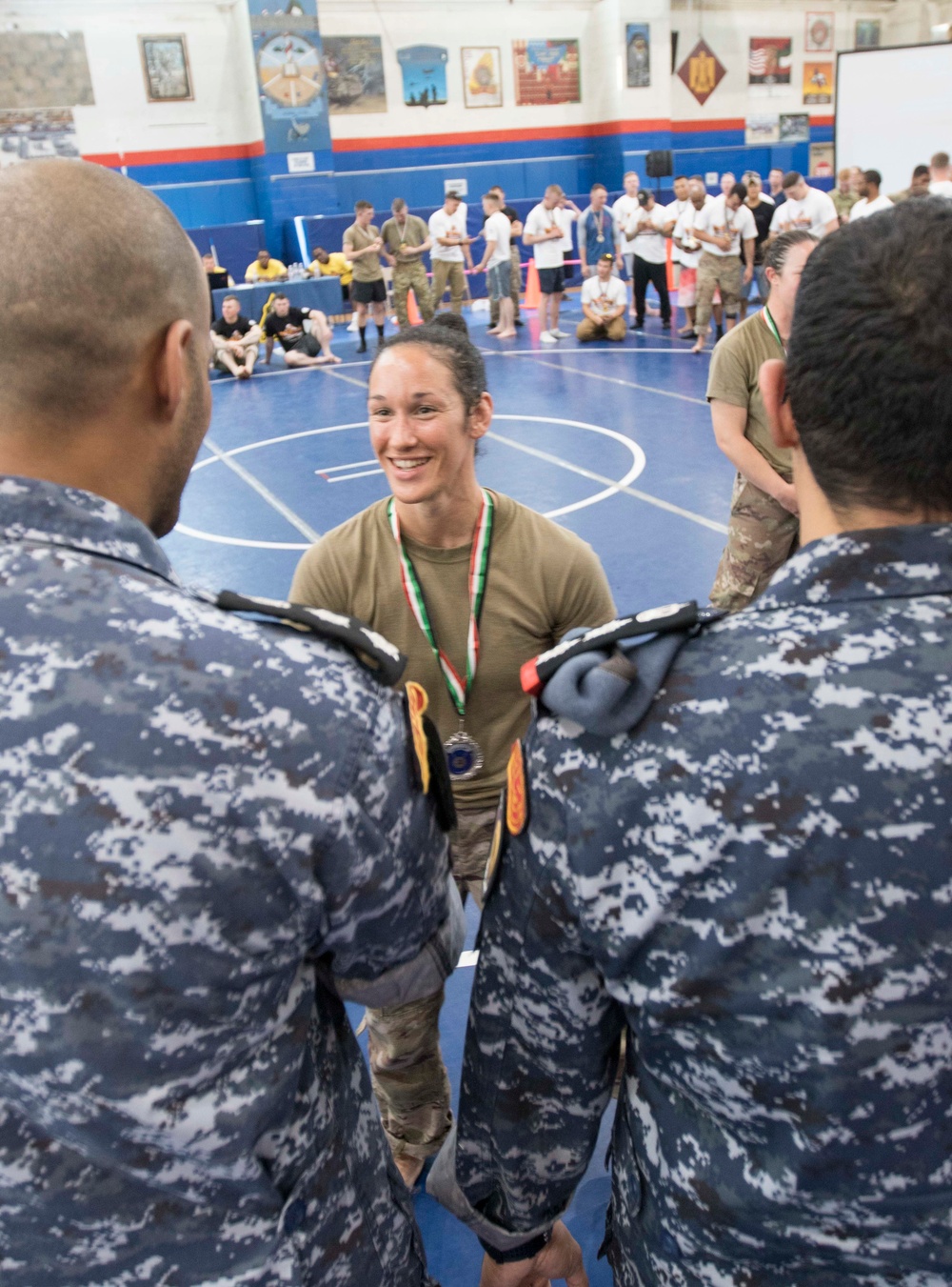U.S. Service Members Compete with Kuwaitis in Combatives Tournament