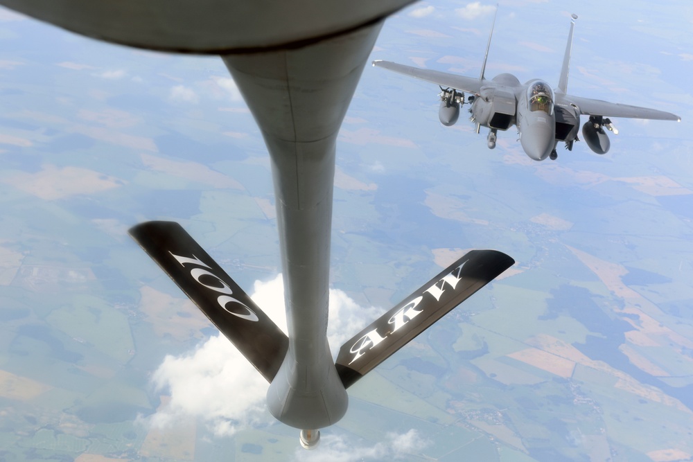 100th Air Refueling Wing KC-135s participate in Baltic Operations exercise