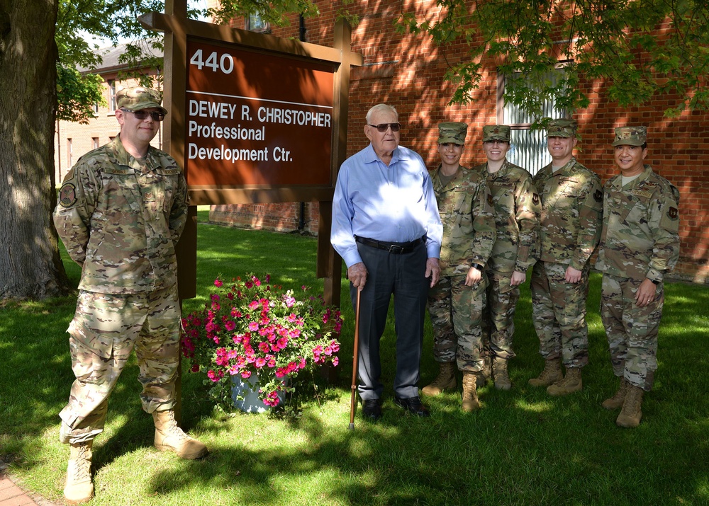 Team Mildenhall PDC honors legacy of 100th Bomb Group veteran in renaming ceremony