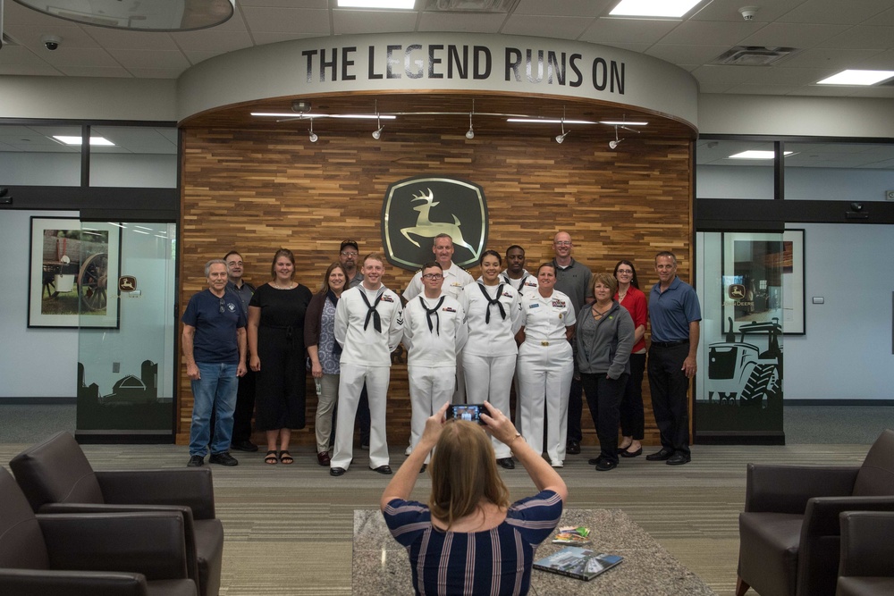 USS The Sullivans Sailors visit Waterloo