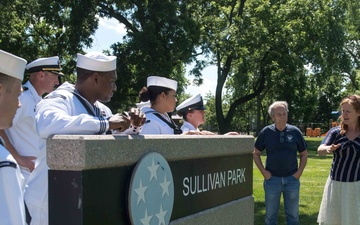 USS The Sullivans Crew Visit Hometown of Ship’s Namesake
