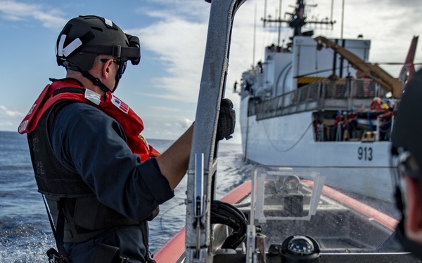 The U.S. Coast Guard Cutter Mohawk (WMEC 913) Supports Operation Martillo